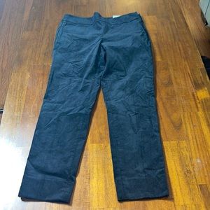 Talbots NWT ladies Chatham Ankle black trouser pants. Size 4R.